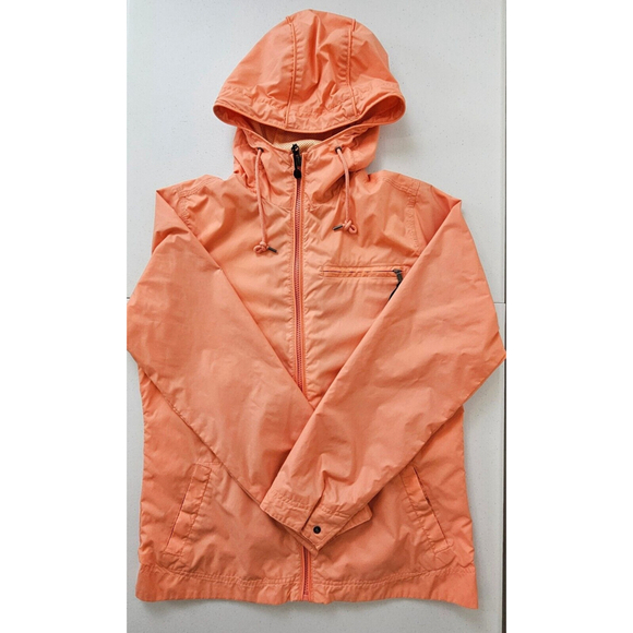 Carhartt Womens Rockford Windbreaker Jacket Rain Coat Coral Full Zip Hooded XS - Picture 11 of 16
